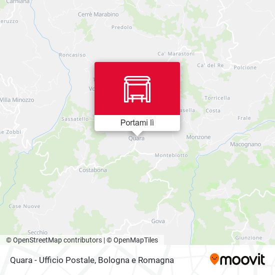 Mappa Quara - Ufficio Postale
