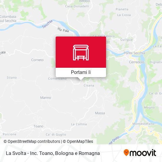 Mappa La Svolta - Inc. Toano