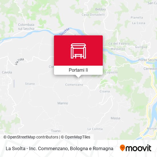 Mappa La Svolta - Inc. Commenzano