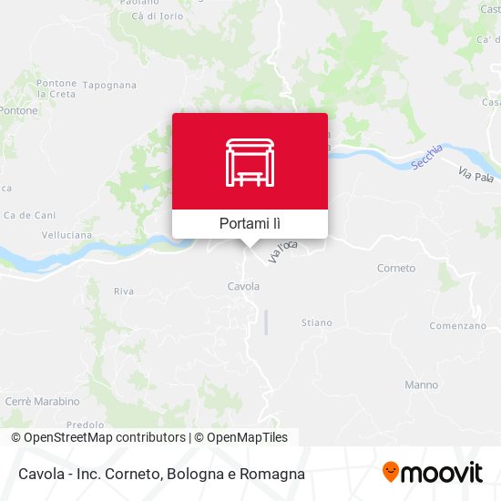 Mappa Cavola - Inc. Corneto