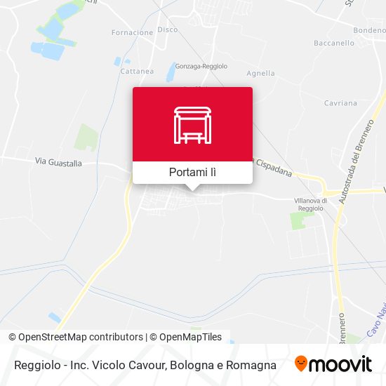 Mappa Reggiolo - Inc. Vicolo Cavour