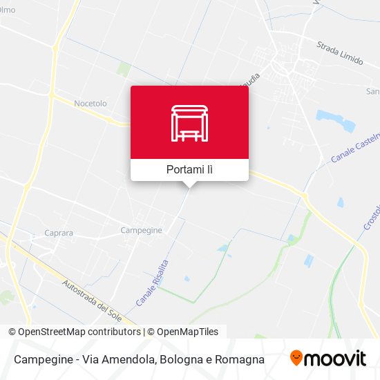 Mappa Campegine - Via Amendola