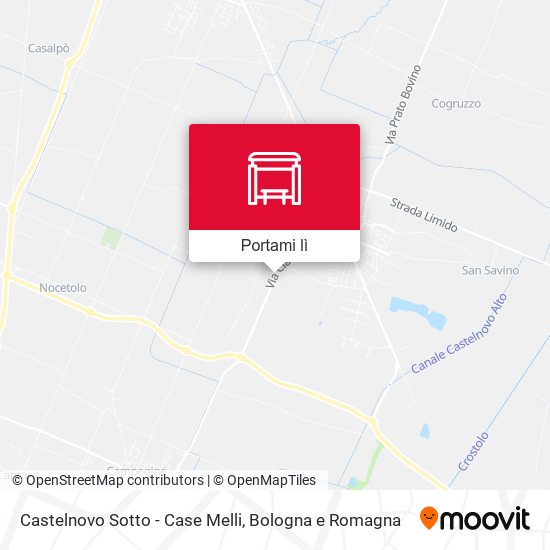 Mappa Castelnovo Sotto - Case Melli