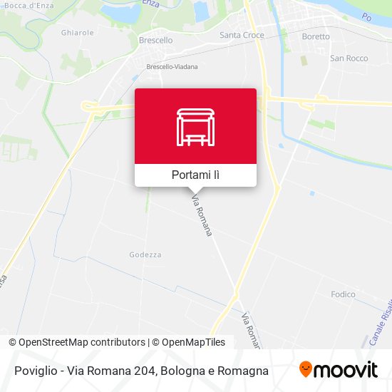 Mappa Poviglio - Via Romana 204