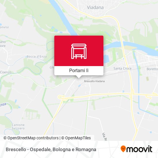 Mappa Brescello - Ospedale