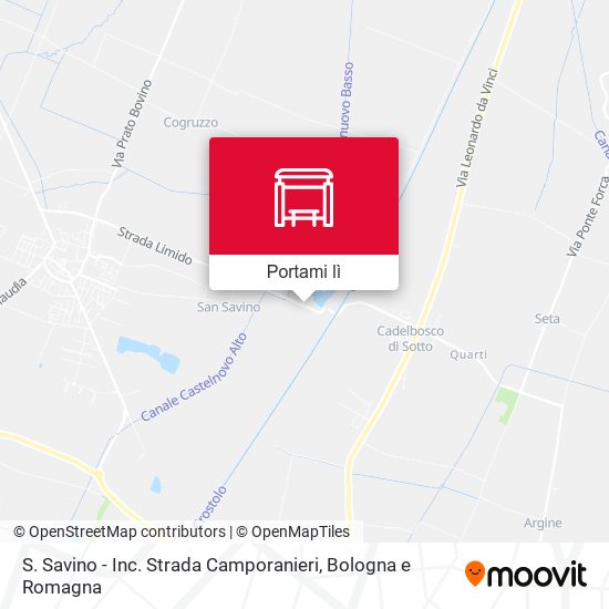 Mappa S. Savino - Inc. Strada Camporanieri