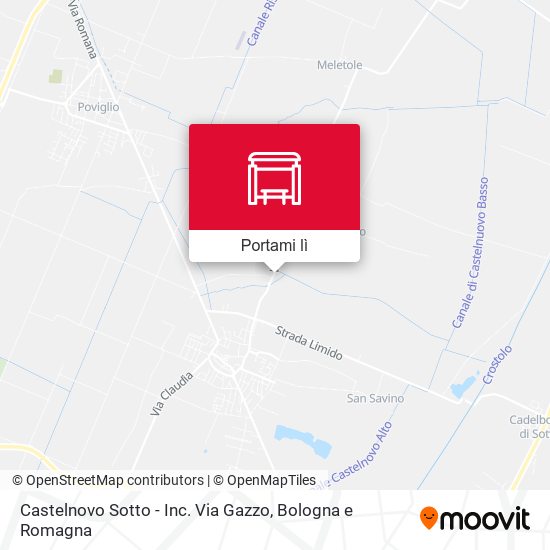 Mappa Castelnovo Sotto - Inc. Via Gazzo