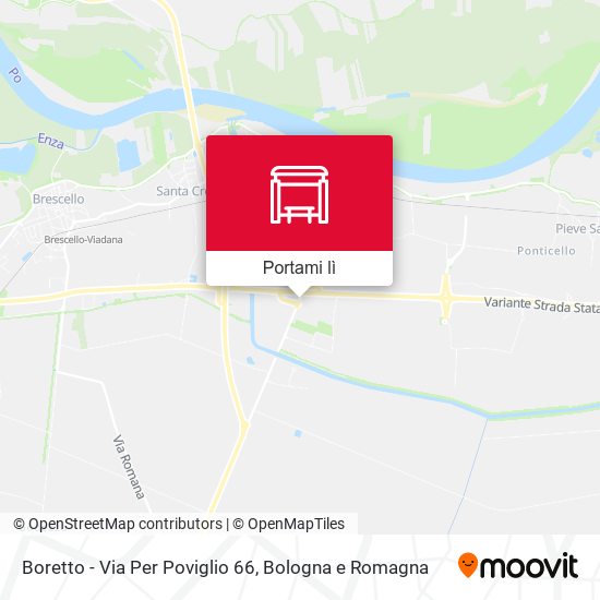 Mappa Boretto - Via Per Poviglio 66