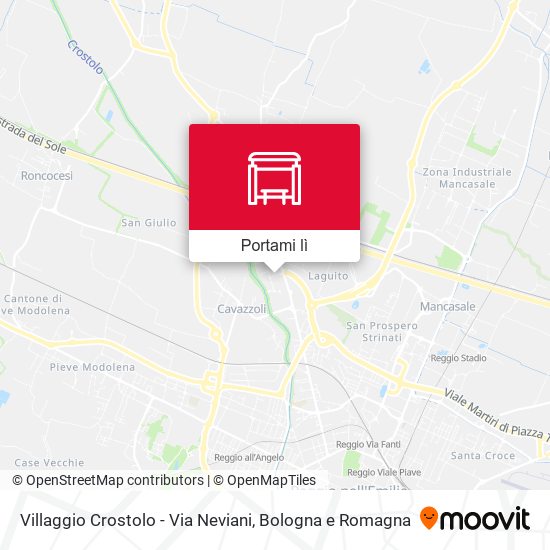 Mappa Villaggio Crostolo - Via Neviani