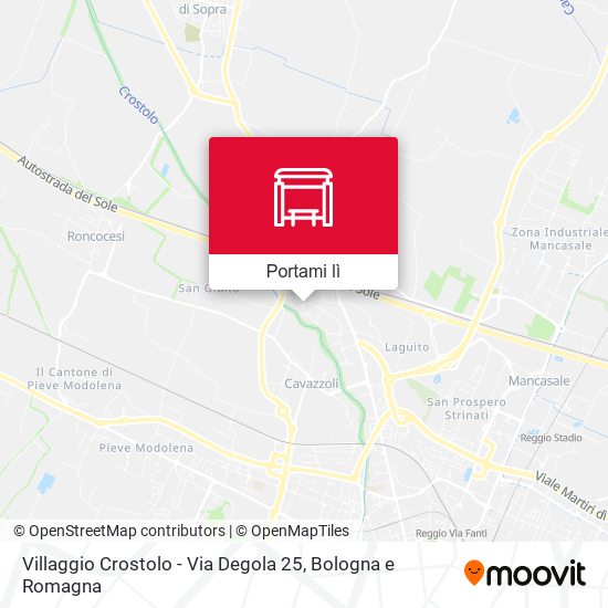 Mappa Villaggio Crostolo - Via Degola 25