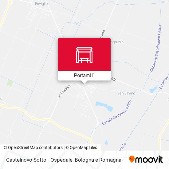 Mappa Castelnovo Sotto - Ospedale