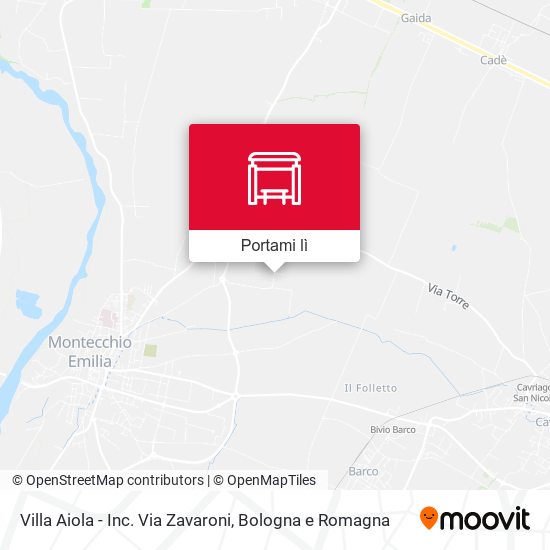 Mappa Villa Aiola - Inc. Via Zavaroni