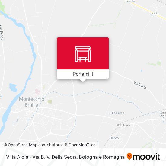 Mappa Villa Aiola - Via B. V. Della Sedia