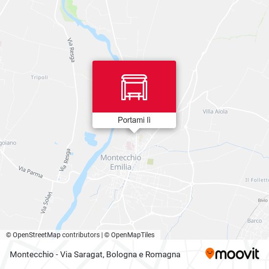 Mappa Montecchio - Via Saragat