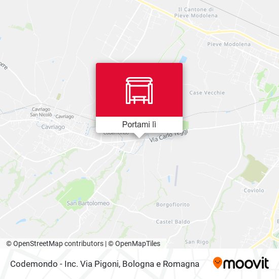 Mappa Codemondo - Inc. Via Pigoni