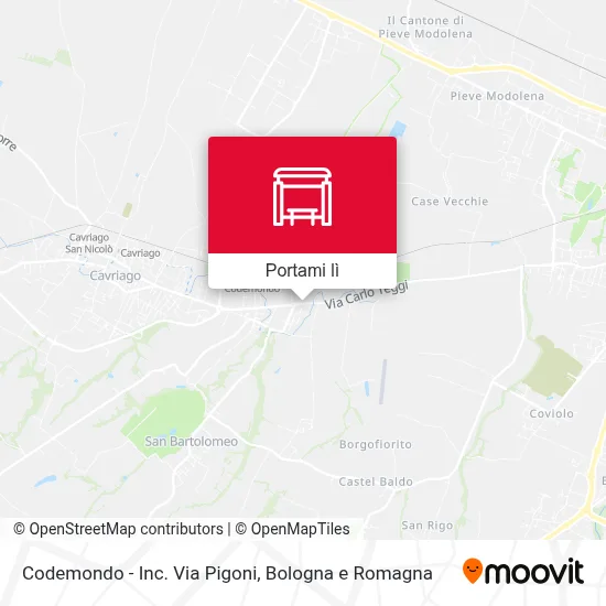 Mappa Codemondo - Inc. Via Pigoni