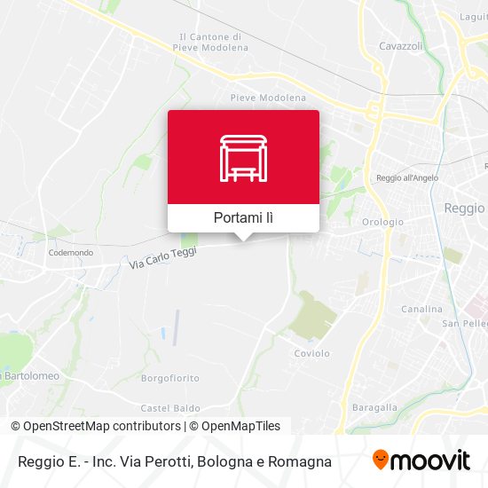 Mappa Reggio E. - Inc. Via Perotti