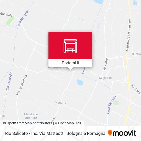 Mappa Rio Saliceto - Inc. Via Matteotti