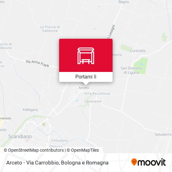 Mappa Arceto - Via Carrobbio