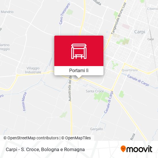 Mappa Carpi - S. Croce