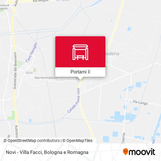 Mappa Novi - Villa Facci