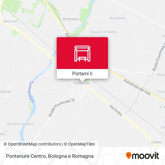 Mappa Pontenure Centro