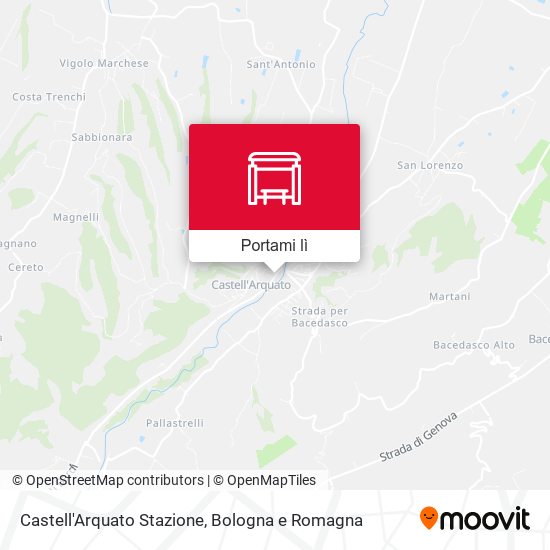 Mappa Castell'Arquato Stazione