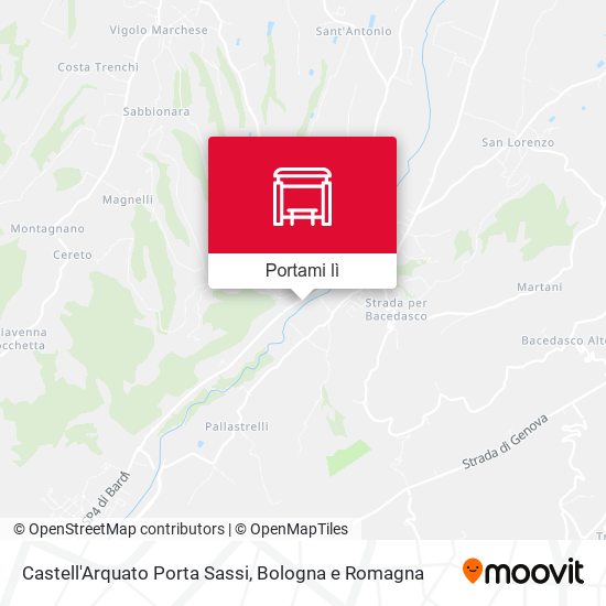 Mappa Castell'Arquato Porta Sassi