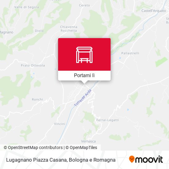 Mappa Lugagnano Piazza Casana