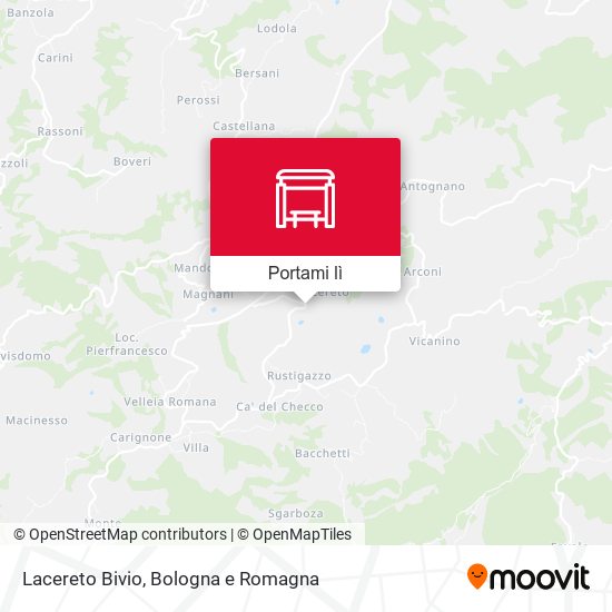 Mappa Lacereto Bivio
