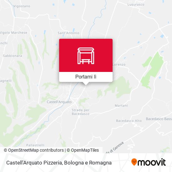 Mappa Castell'Arquato Pizzeria