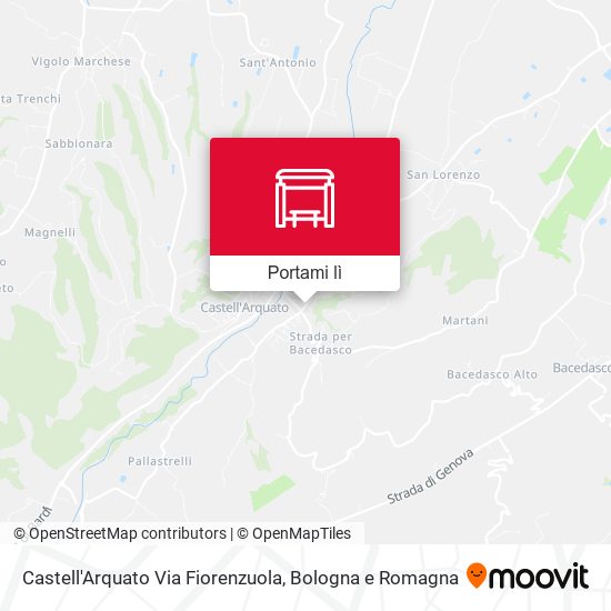 Mappa Castell'Arquato Via Fiorenzuola