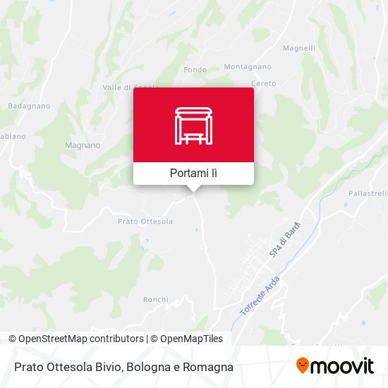 Mappa Prato Ottesola Bivio