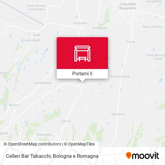 Mappa Celleri Bar Tabacchi