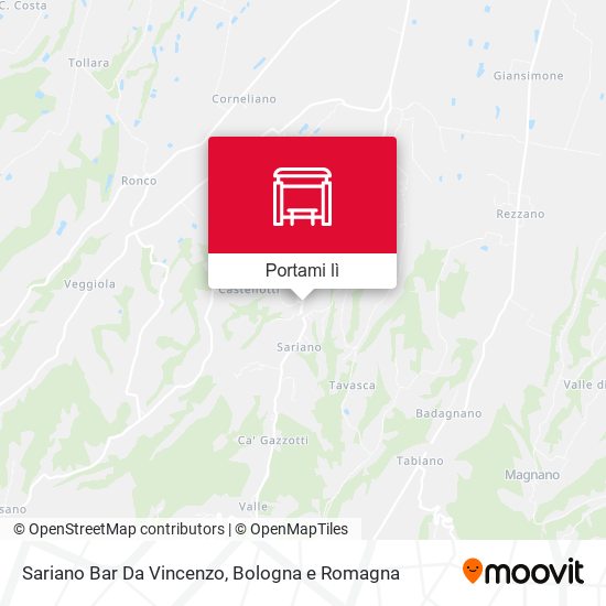 Mappa Sariano Bar Da Vincenzo