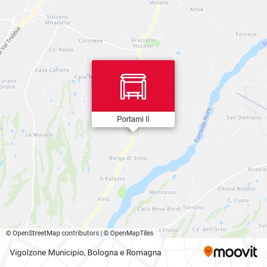 Mappa Vigolzone Municipio