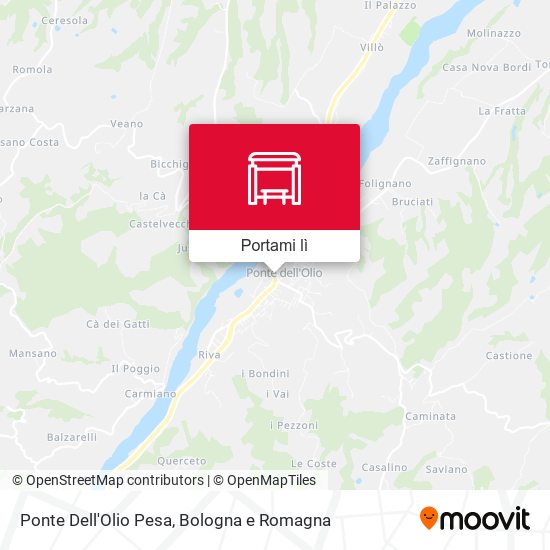 Mappa Ponte Dell'Olio Pesa