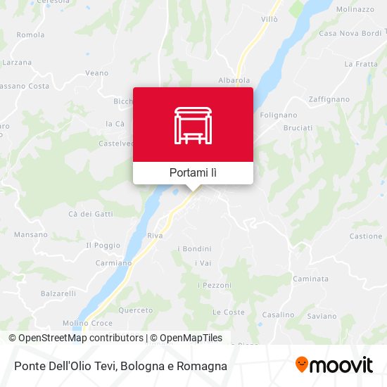 Mappa Ponte Dell'Olio Tevi