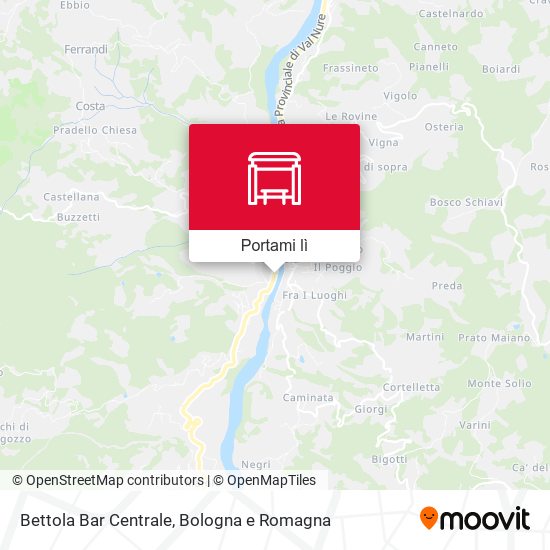 Mappa Bettola Bar Centrale