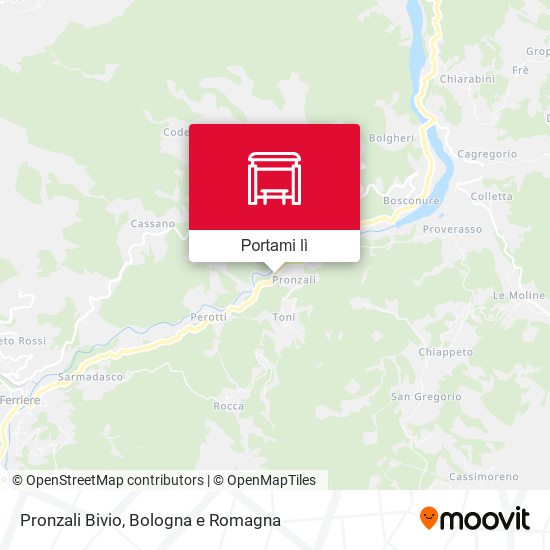 Mappa Pronzali Bivio