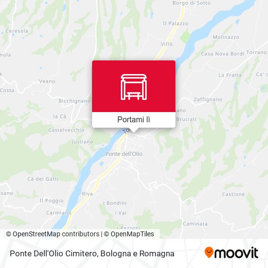 Mappa Ponte Dell'Olio Cimitero