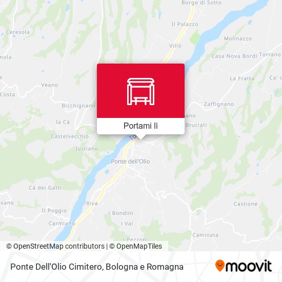 Mappa Ponte Dell'Olio Cimitero