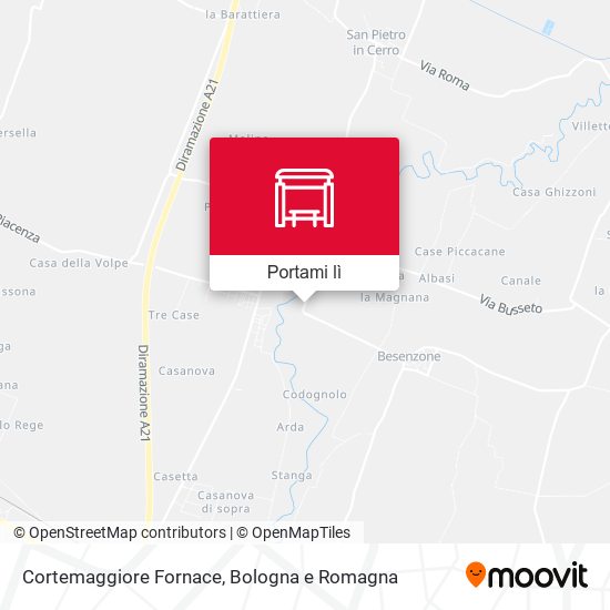Mappa Cortemaggiore Fornace