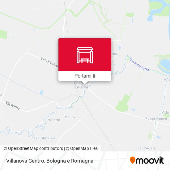 Mappa Villanova Centro