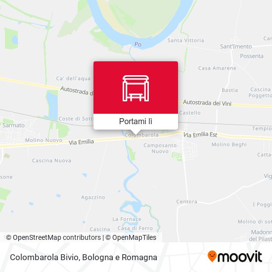 Mappa Colombarola Bivio