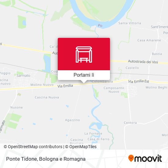 Mappa Ponte Tidone
