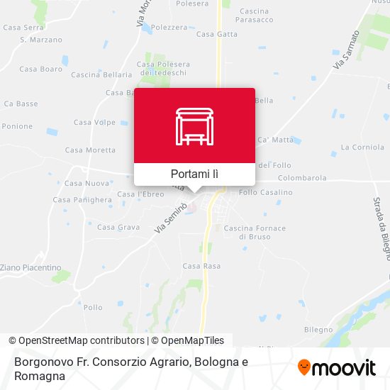 Mappa Borgonovo Fr. Consorzio Agrario