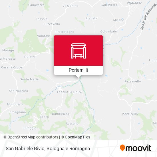 Mappa San Gabriele Bivio