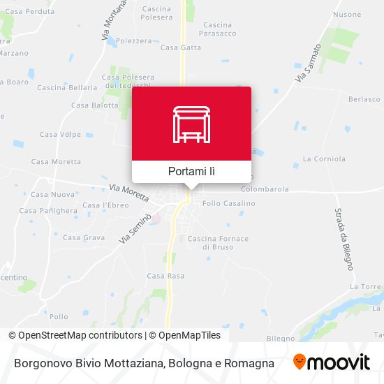 Mappa Borgonovo Bivio Mottaziana