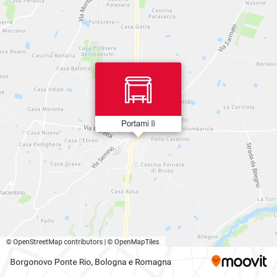 Mappa Borgonovo Ponte Rio